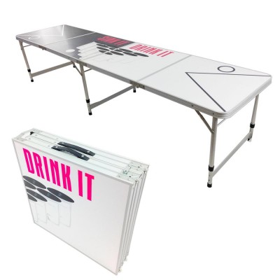 Customized beer pong table Aluminum alloy folding outdoor+tables desk