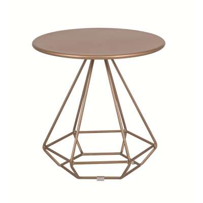 Metal Iron Coffee Table Light Luxury Living Room Creative Round Small Side Tea Table