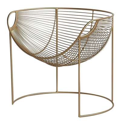 INS Nordic Style Hotel Leisure Chair Light Luxury Metal Iron Living Room Chairs