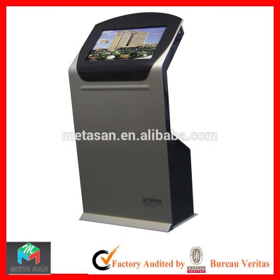 The lobby of the Hotel Brochure LCD touch screen display kiosk